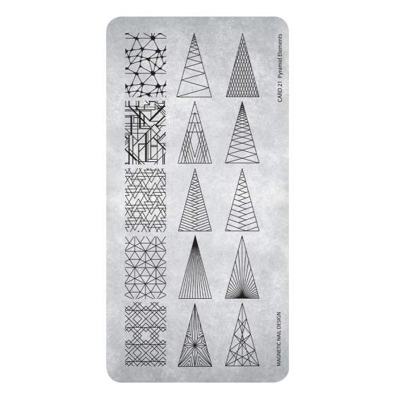 Stamping Plate 21 Pyramid Elements