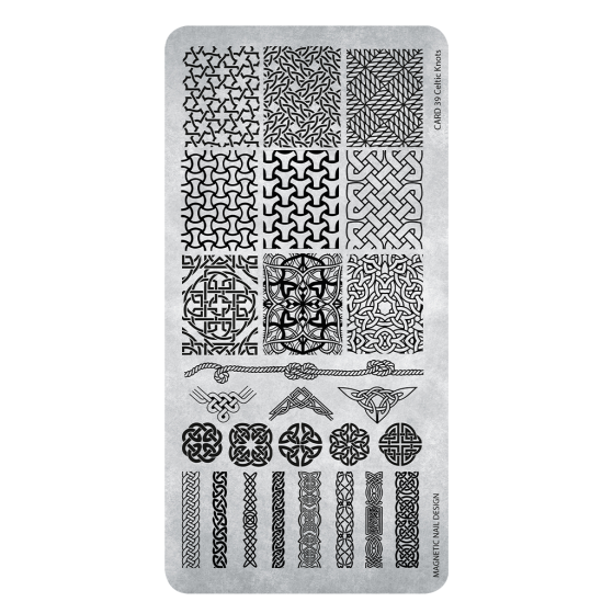 Stamping Plate 39 Celtic Knots