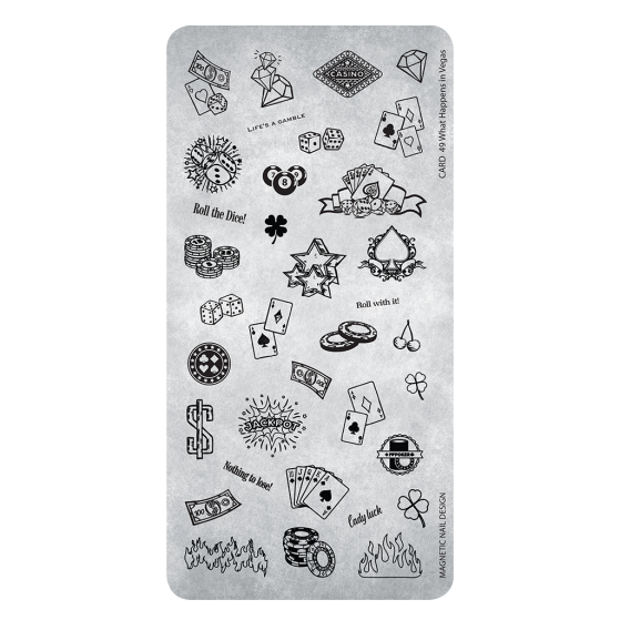 Stamping Plate 49 What Happens in Vegas