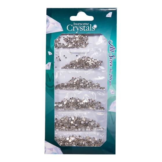 Awesome Crystals By Magnetic Clear 6 sizes x 288 pcs