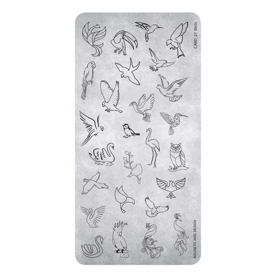 Stamping Plate 27 Birds